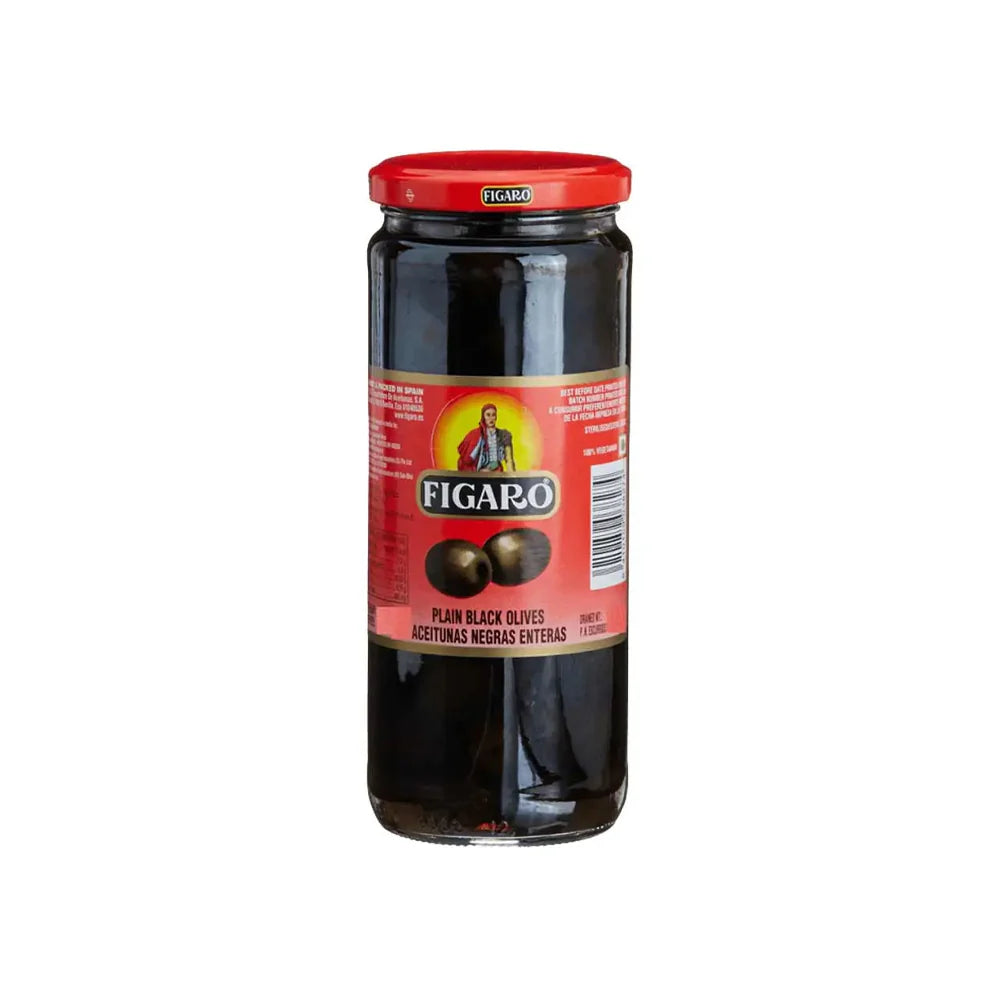 Figaro Plain Black Olives 340gm