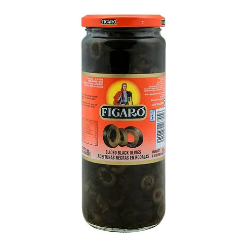 Figaro Sliced Black Olives 450gm