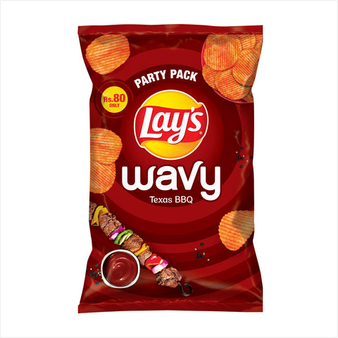 Lays Wavy Texas Bbq Chips 21gm