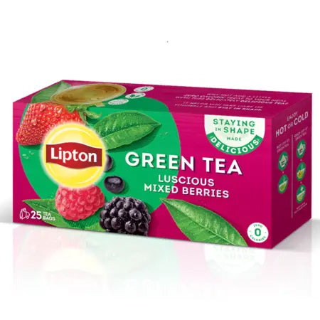 Lipton Mixed Berries Green Tea Bags 25s