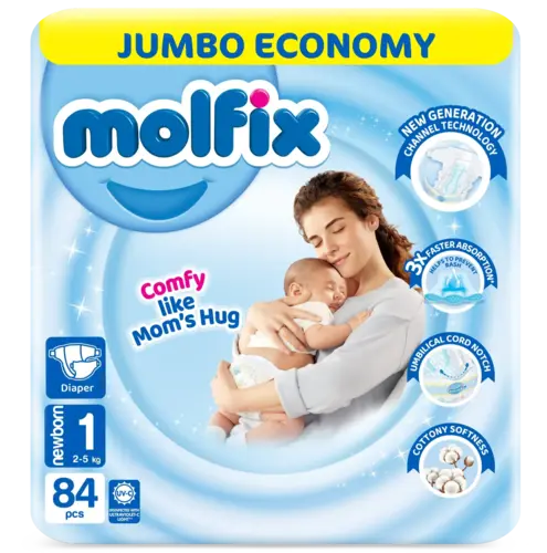 Molfix Size 1 Diapers (84pcs)