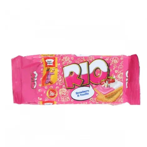 Rio Strawberry Vanilla Biscuits Half Roll