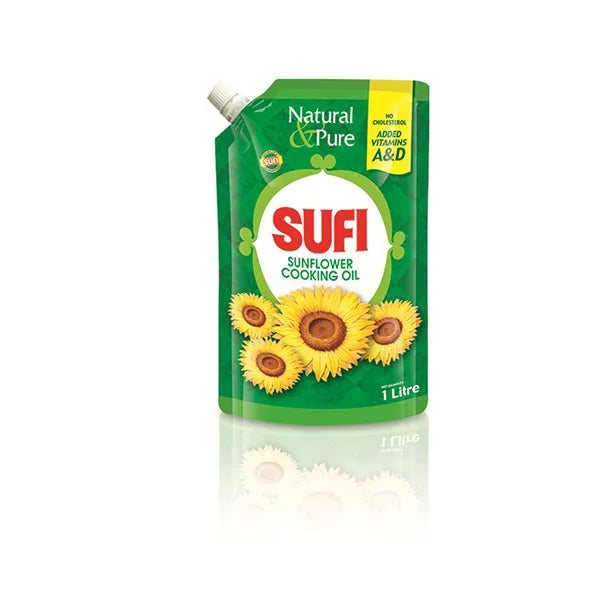 Sufi Sunflower Oil Pouch 1L