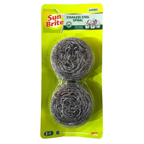 Sun Brite Stainless Steel Spiral Twin Pack
